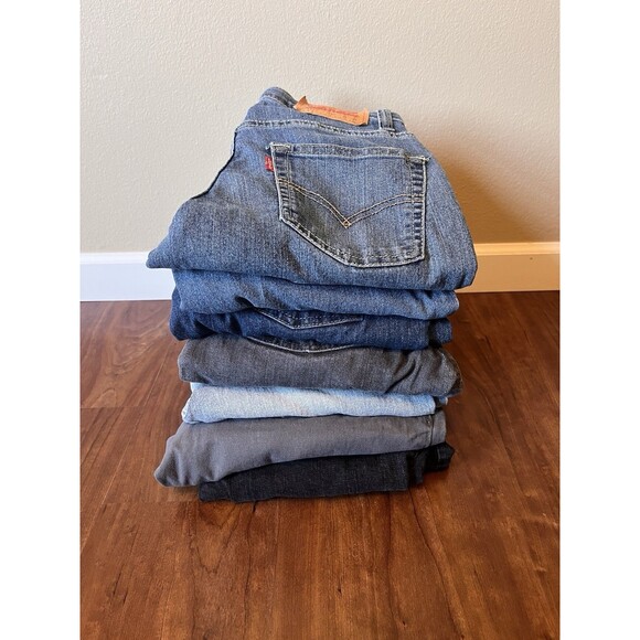 Levis Boy's 511 & 510 Jeans Size 12 Reg 26x27 Lot of 7 Pants - Picture 1 of 16